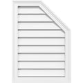 Half Octagon Top Right Surface Mount PVC Gable Vent Q482