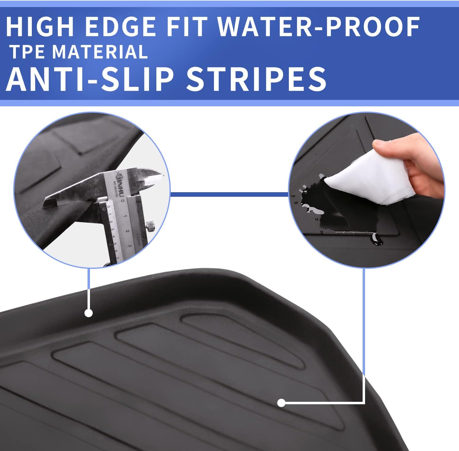 TPE Trunk Mat Cargo Liner 3PCS S544704