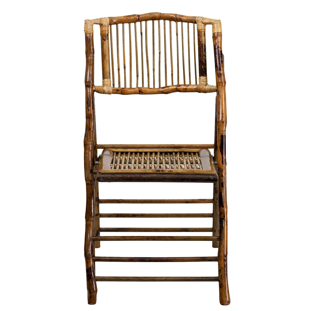 2 Pk Bamboo Wood Folding Chair H154