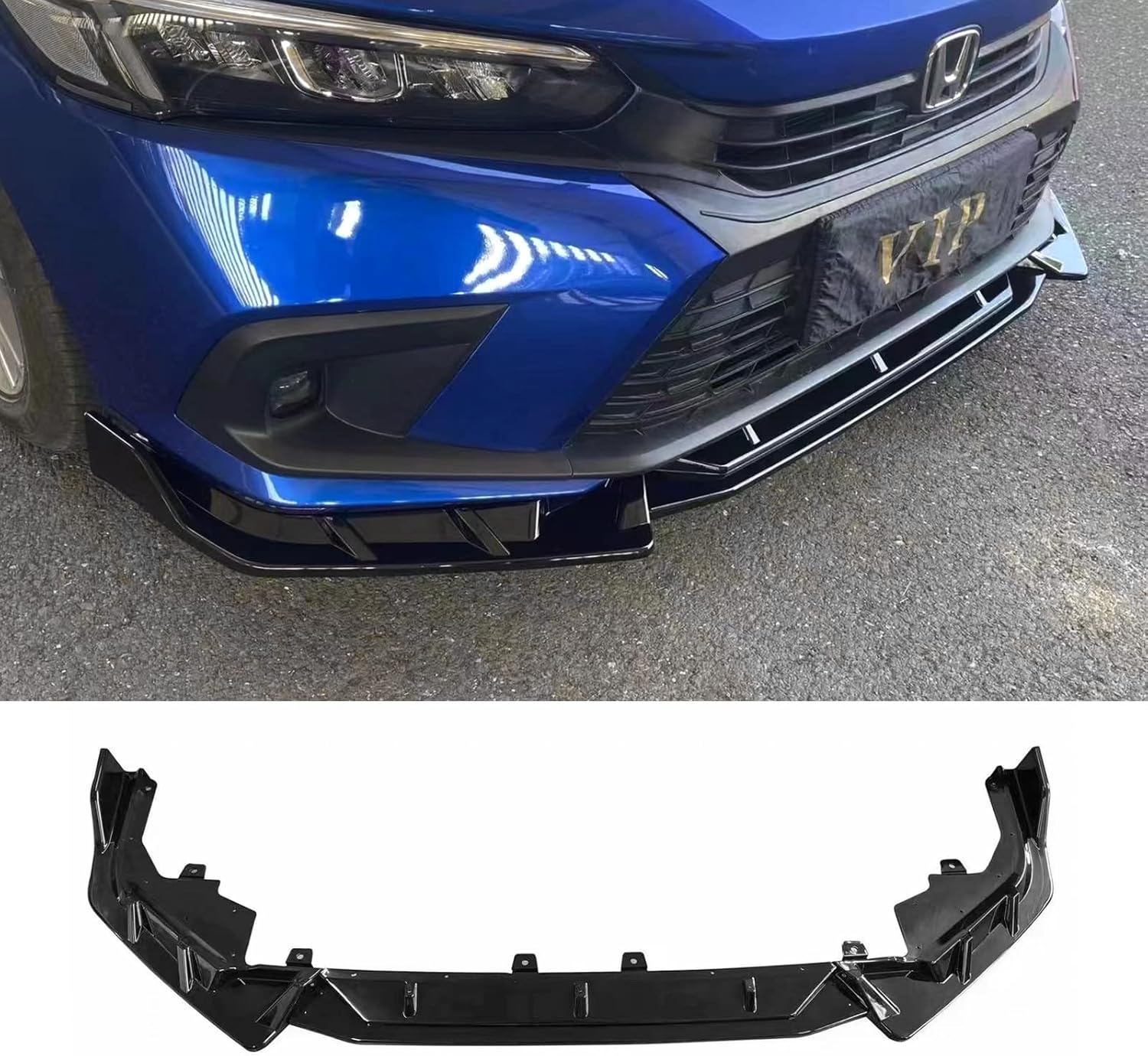 Glossy Black Front Bumper Lip Splitter Trim Protection Spoiler X5649