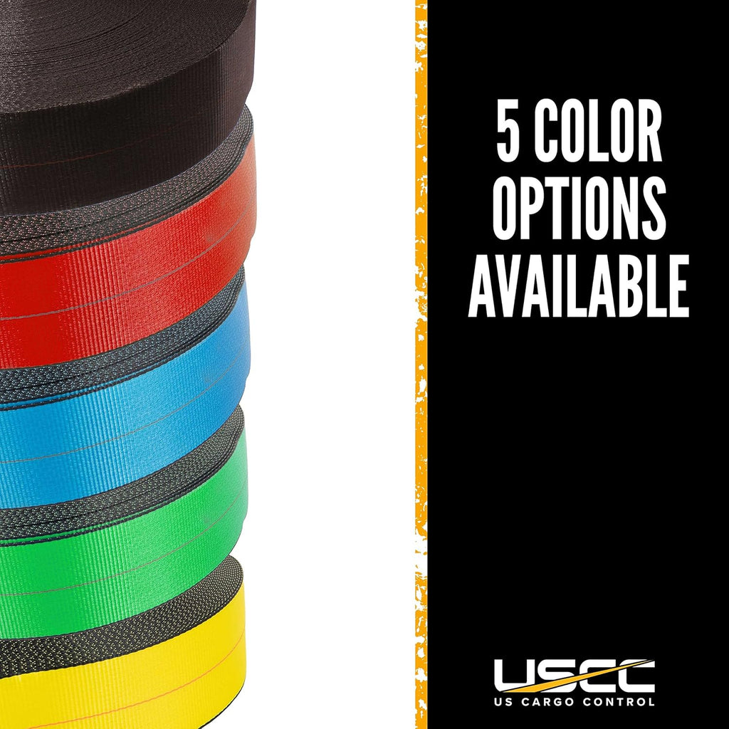 Red 4" x 300' 20K Polyester Cargo Webbing P96590