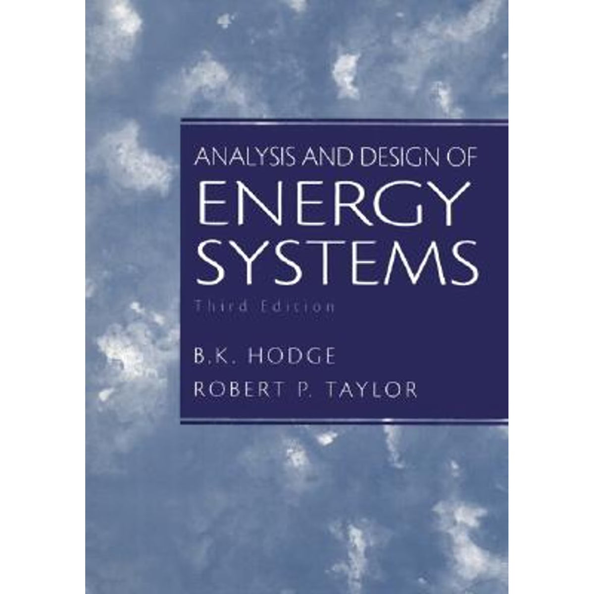 Analysis and Design of Energy Systems Paperback A178698