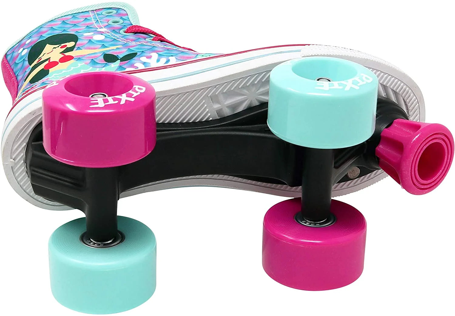 Pixie Mermaid Kids Quad Roller Skate High Top Sneaker Style (Size 3) X2883