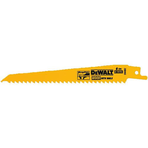 6 TPI Wood Cutting Reciprocating Saw Blade 5 Pak L280