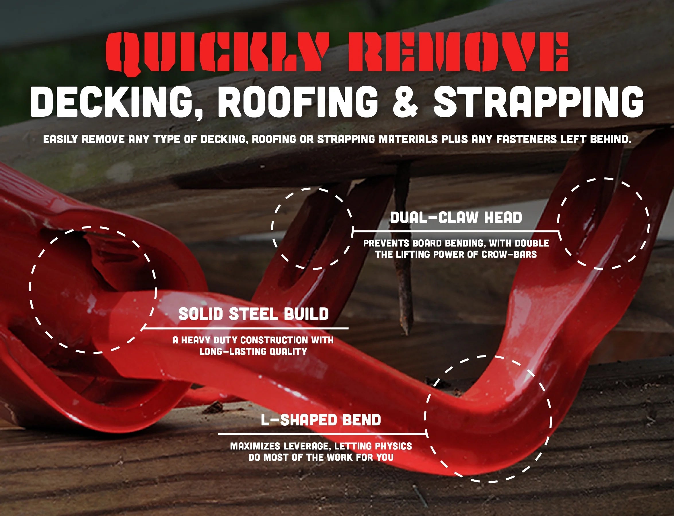 Steel Deck Demon with 44 inch Handle W6414