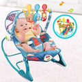 Blue Electric Baby Swing Bouncer Infant Seat with Music Hanging Toys X2126