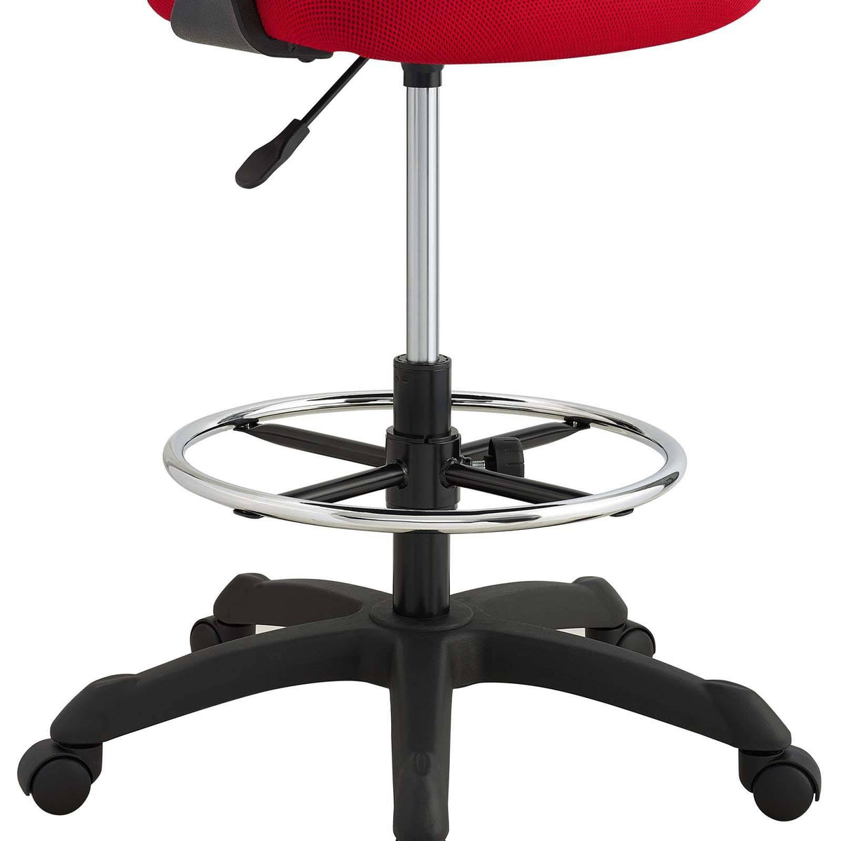 Red Mesh Drafting Chair U764