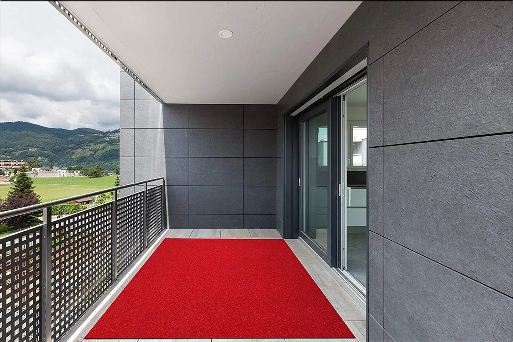 Red 100% UV Olefin Indoor/Outdoor Area Rug T769176
