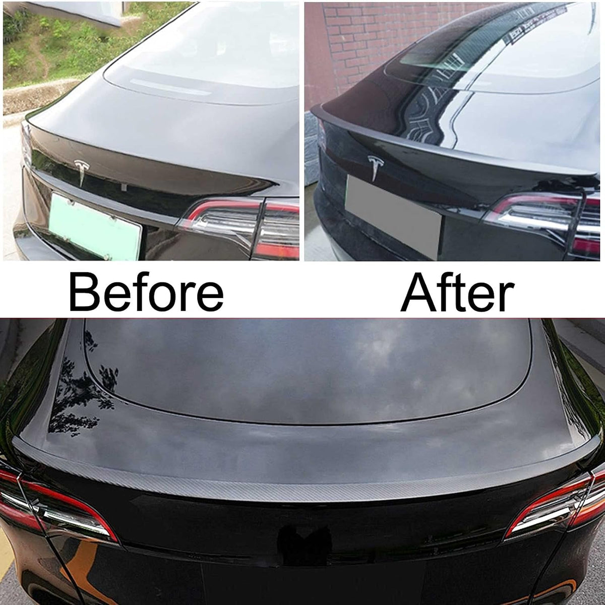 Real Carbon Fiber Rear Trunk Lip Spoiler R52724