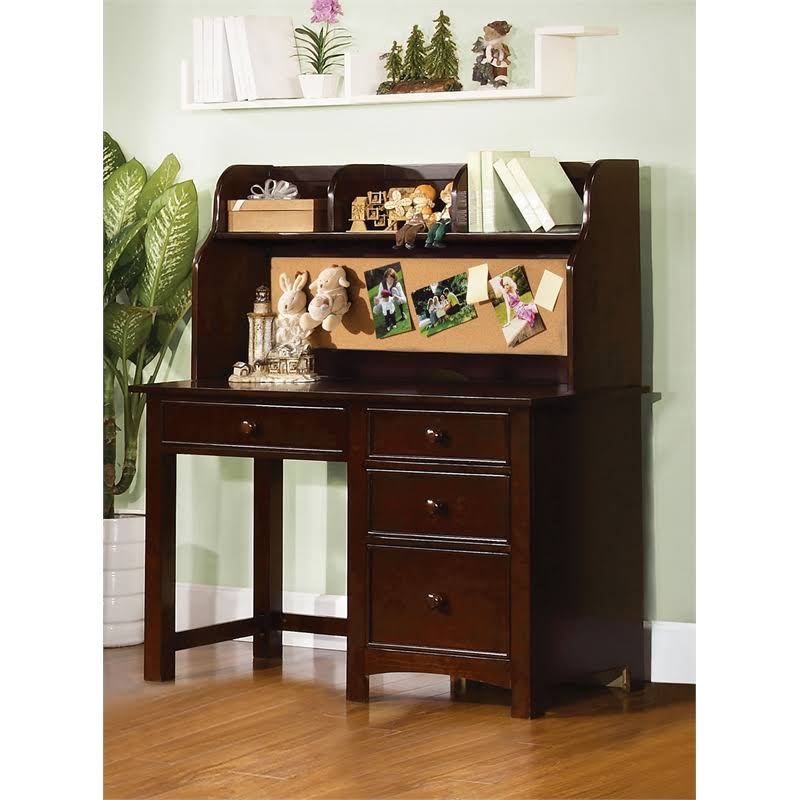Dark Walnut Solid Wood Kids Desk L119881