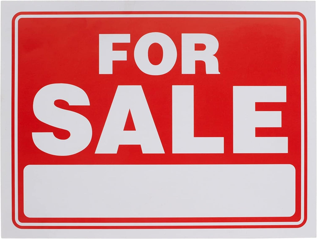 9" X 12" Clear Car Sign (8 Pack) J949