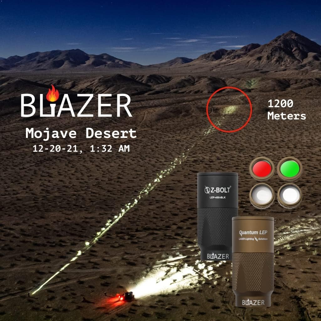 Blazer LEP White Light Illuminator & Flashlight with Rail Clamp Mount O975