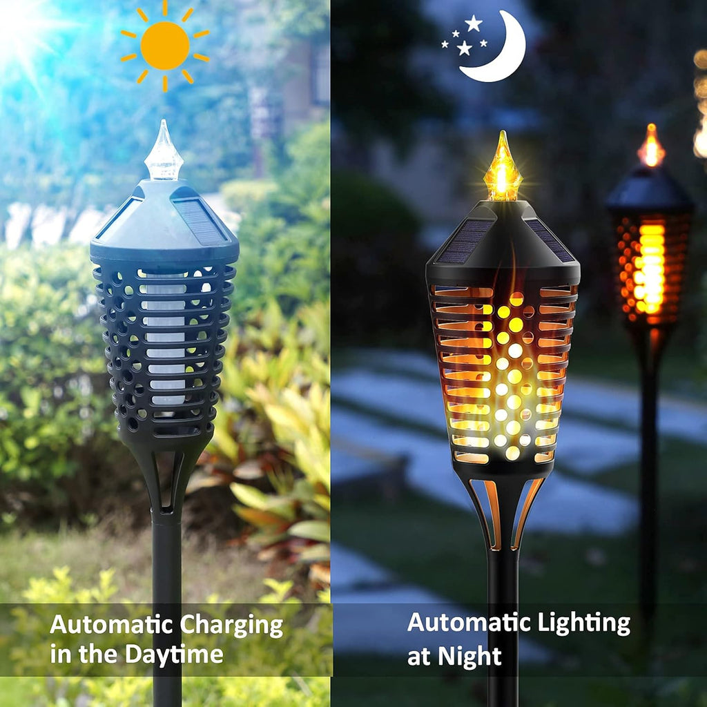 40 Outdoor Waterproof Solar Torch Lights, 6 Pack K5312