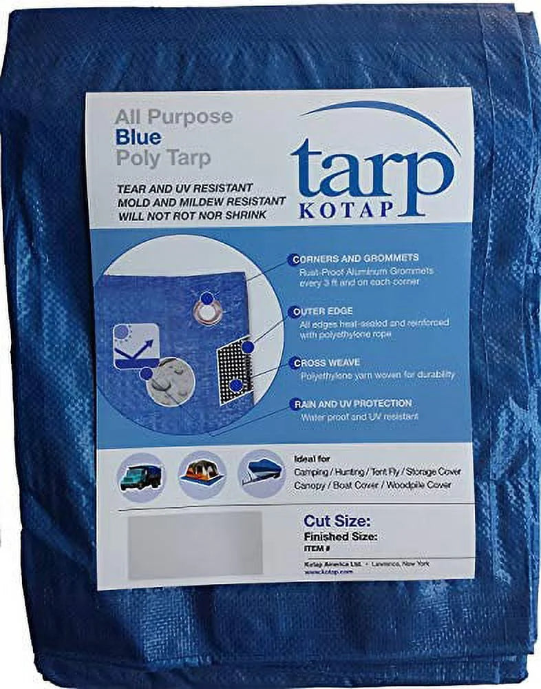 Blue Poly Tarp X438933