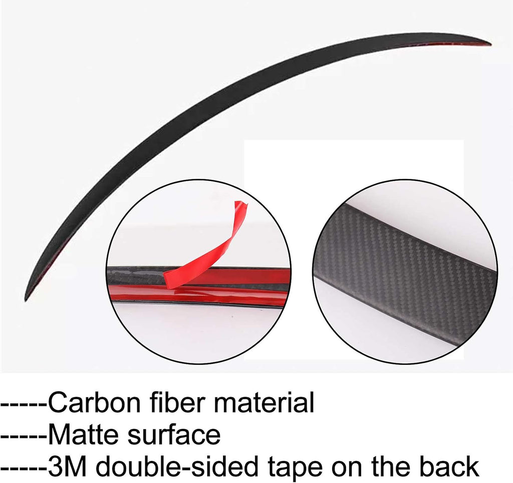 Real Carbon Fiber Rear Trunk Lip Spoiler R52724