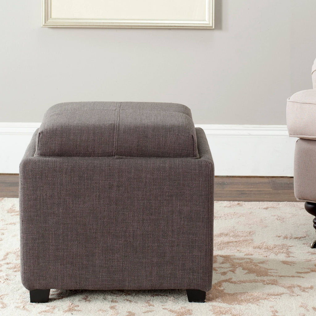 Charcoal Single Tray Ottoman I6064