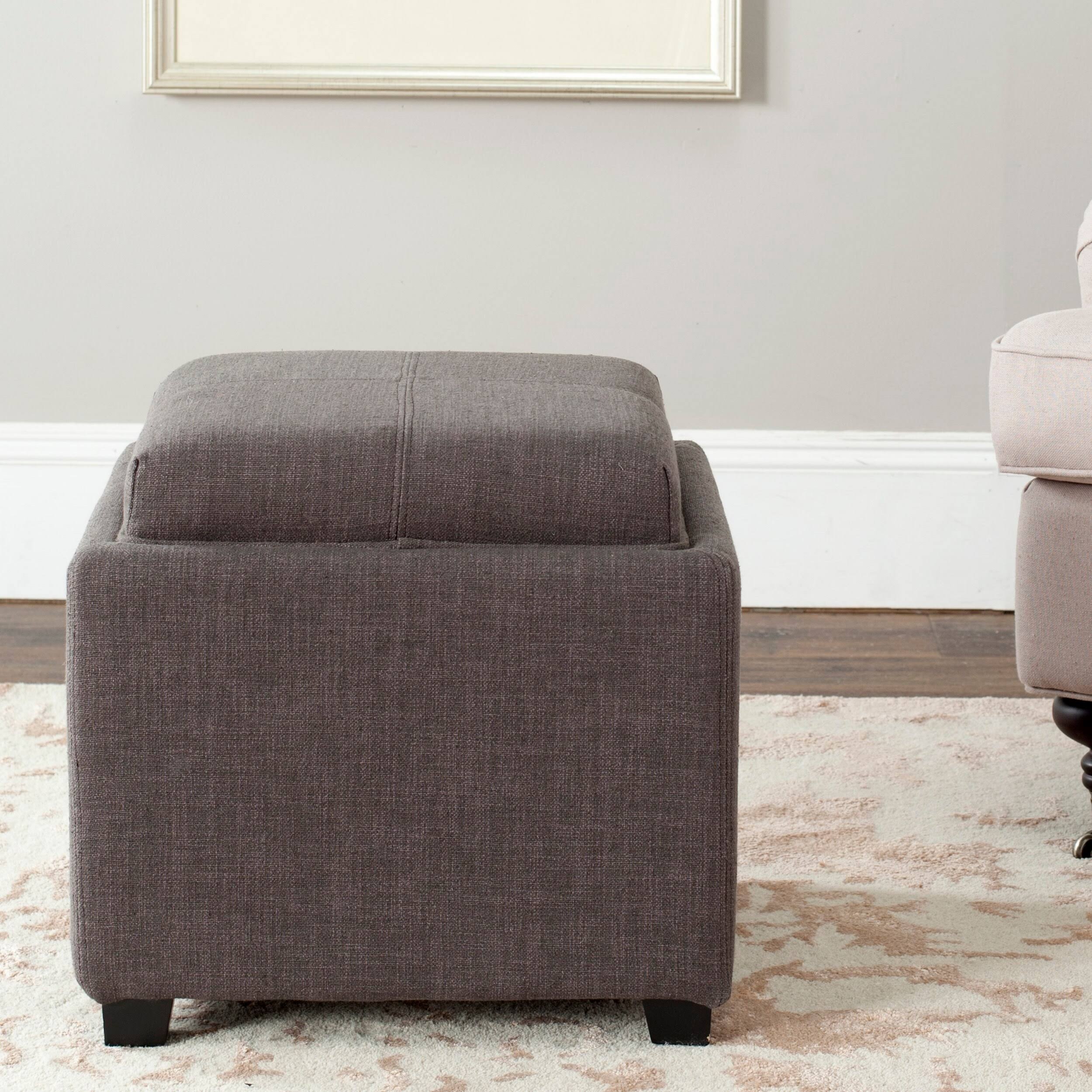 Charcoal Single Tray Ottoman I6064