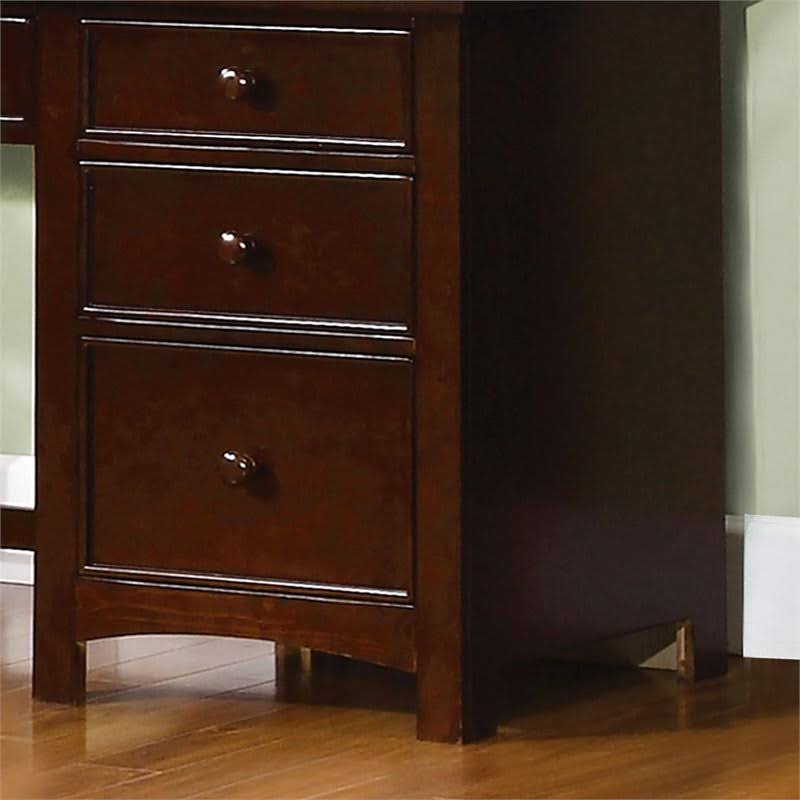 Dark Walnut Solid Wood Kids Desk L119881