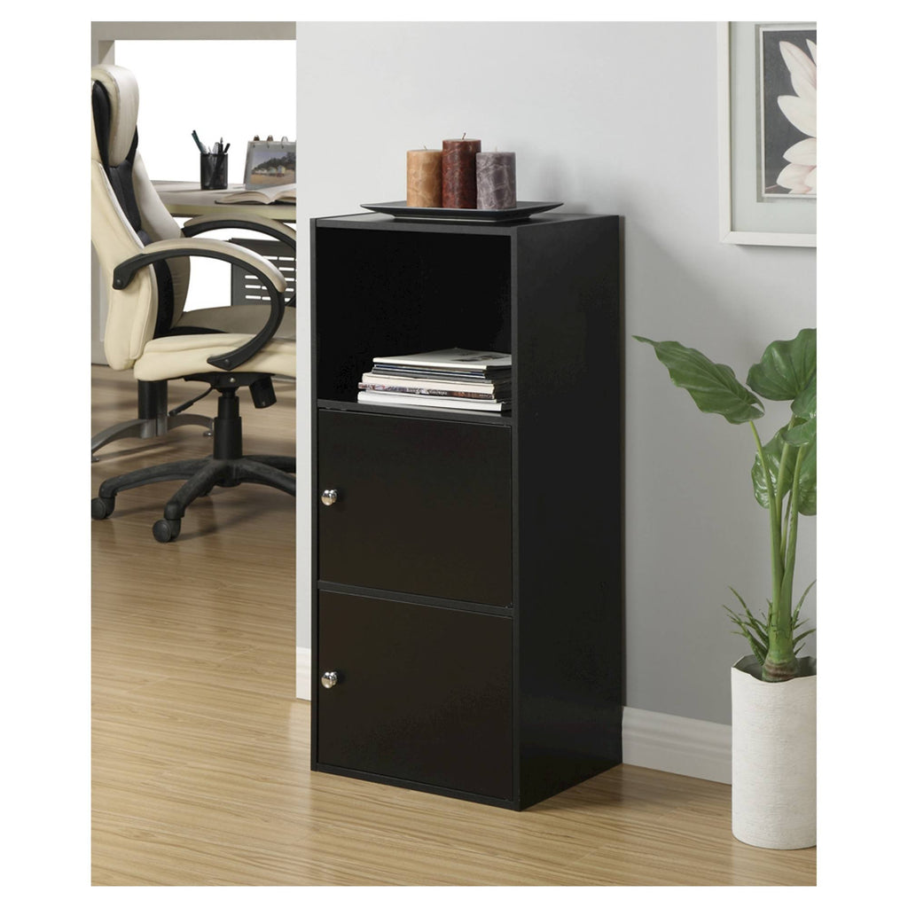 2 Door Black Cabinet N2256