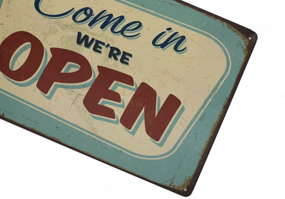 Vintage Metal Tin Sign Wall Decor E7008