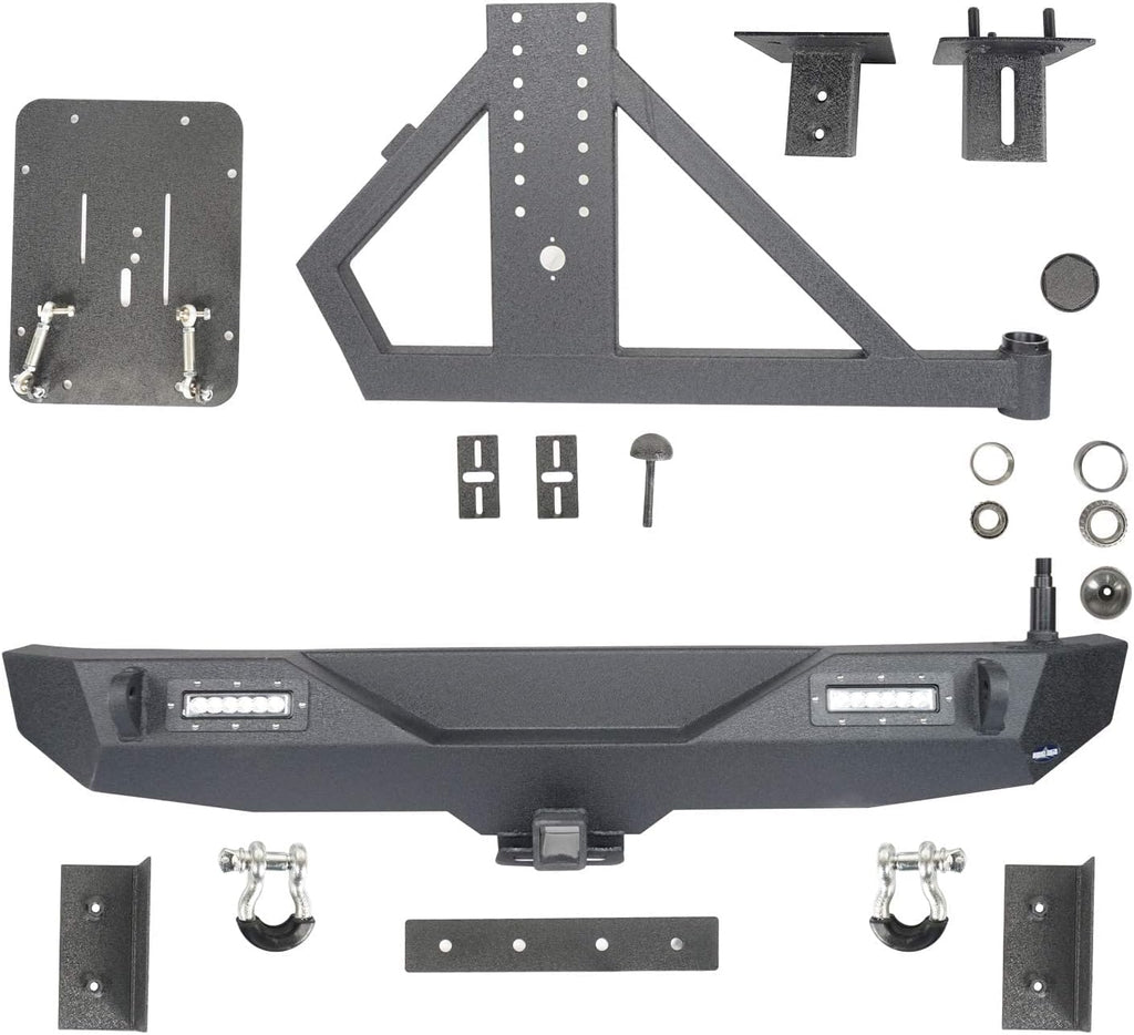 Steel Front and Rear Bumper with Tire Carrier O400