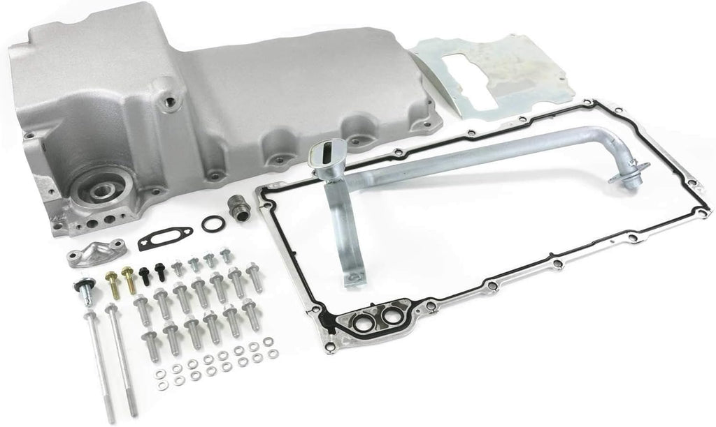 Polished Cast Aluminum Rear Sump Oil Drain Pan M467