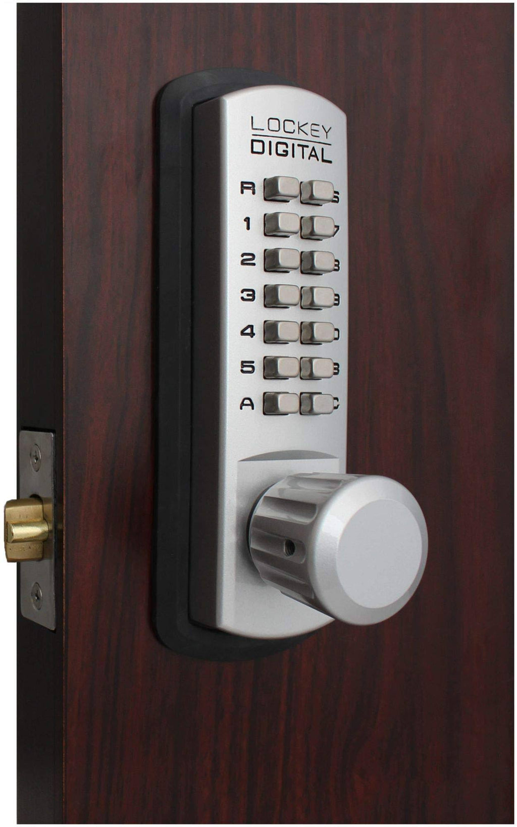 Satin Chrome Mechanical Keyless Door Knob B749