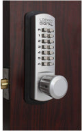 Satin Chrome Mechanical Keyless Door Knob B749