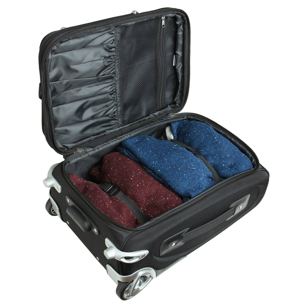 8-Wheel Carry-On Spinner - Black S1578
