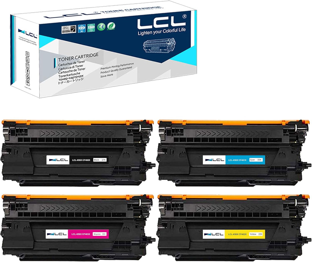 4-Pack Black Cyan Magenta Yellow Toner Cartridge N68116