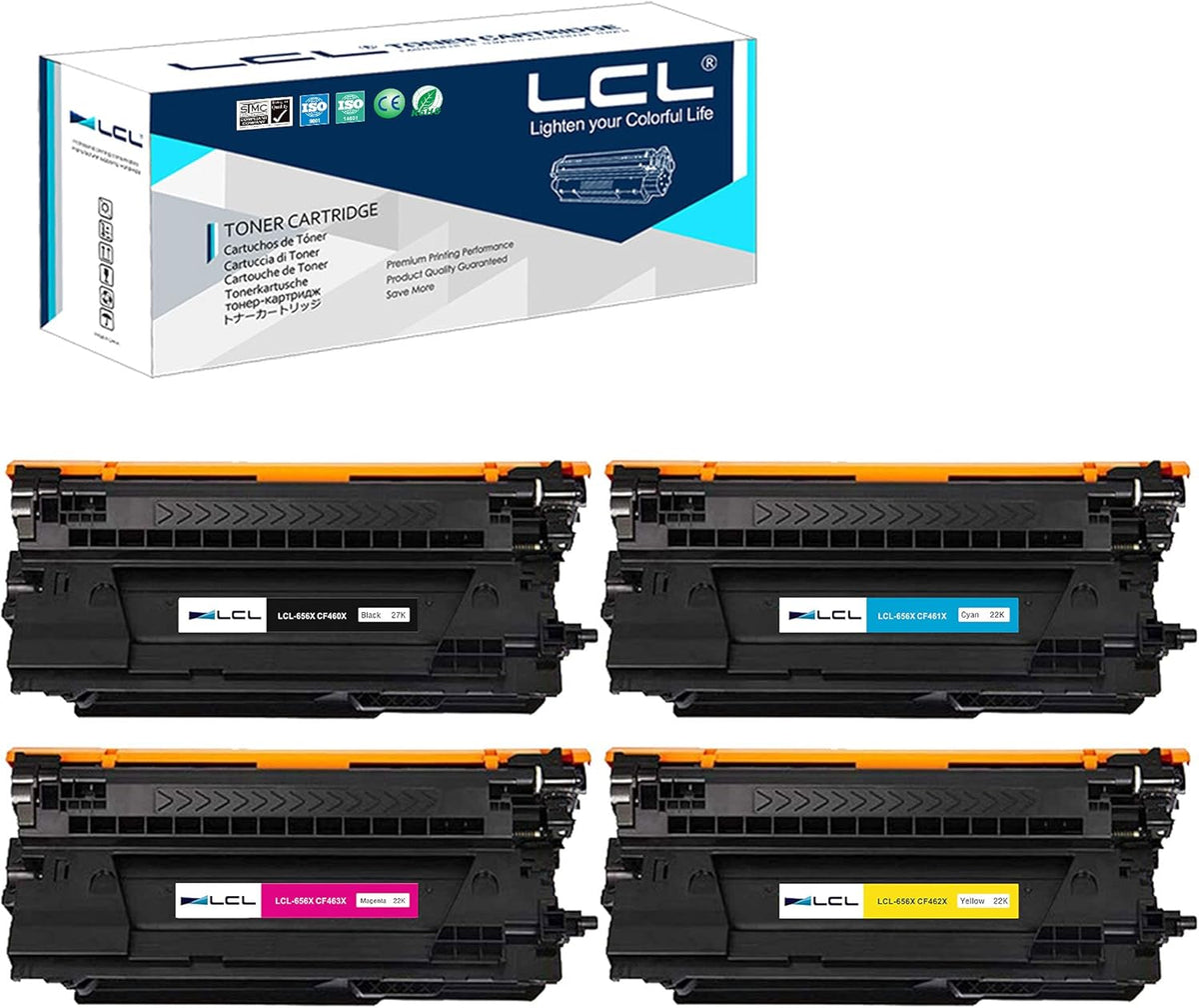 4-Pack Black Cyan Magenta Yellow Toner Cartridge N68116