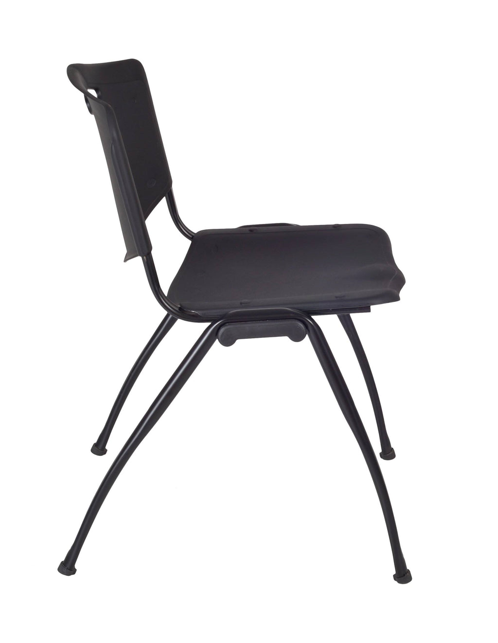 48 in. Round Breakroom Table with 4 Stack Chairs L1684