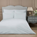 Light Blue-Gray Cotton Sateen Duvet Cover Single Size X9021