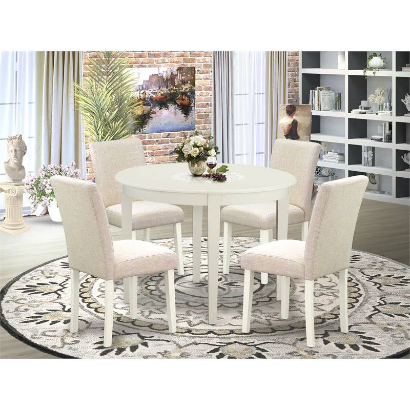 Linen White Dining Room Set P252