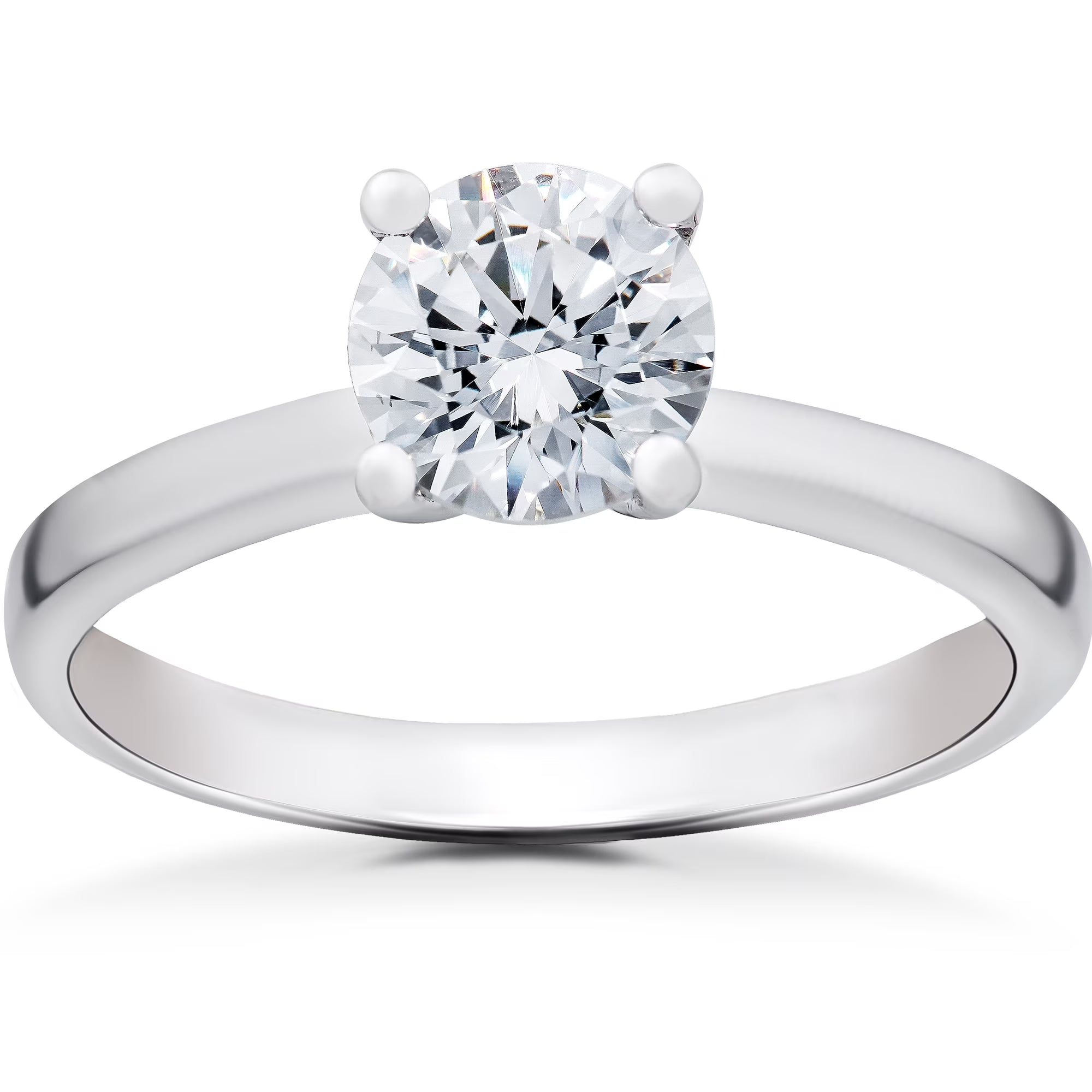 14k White Gold Engagement Ring P841