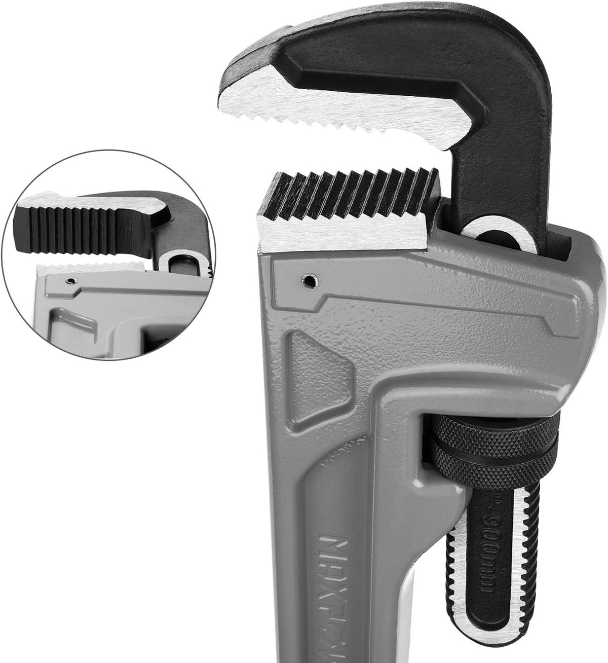 Aluminum Pipe Wrench 36-Inch Heavy Duty Straight Pipe Wrench Pack of 2 X49779