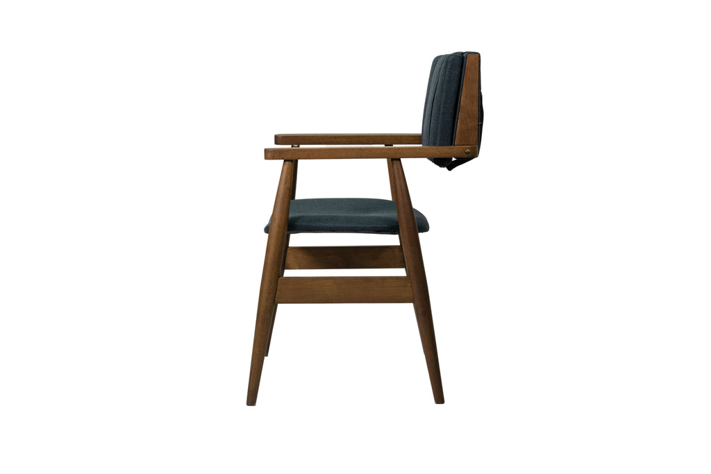 DarkBlue Solid Wood Dining Chairs (Set of 2) K888