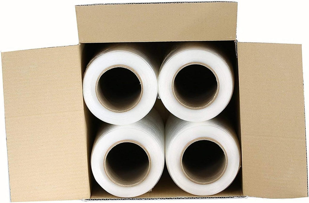 4 Rolls 18" x 1500 Ft 55 Gauge Clear Stretch Film G216