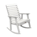 White Synthetic Wood Rocking Chair X365