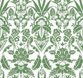 Botanical Damask Wallpaper Green A149776