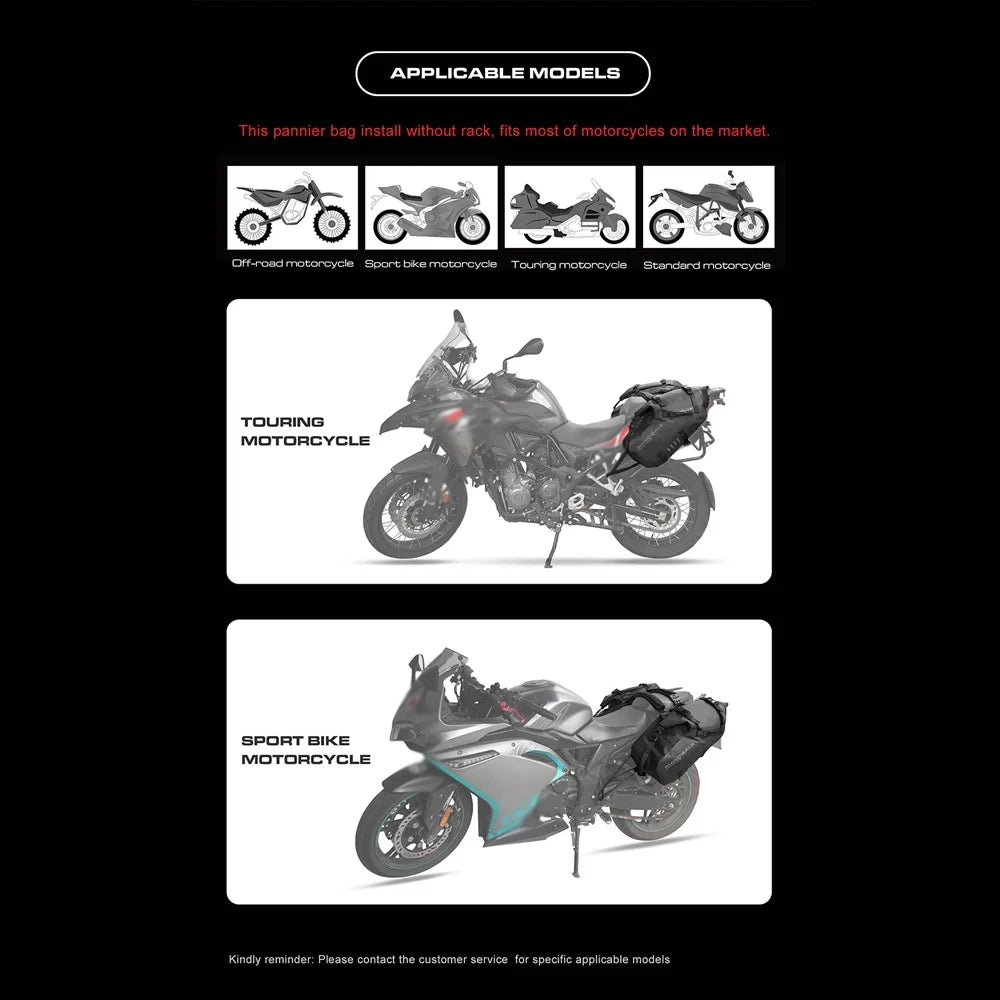 Motorcycle Rearseat Bag B521412