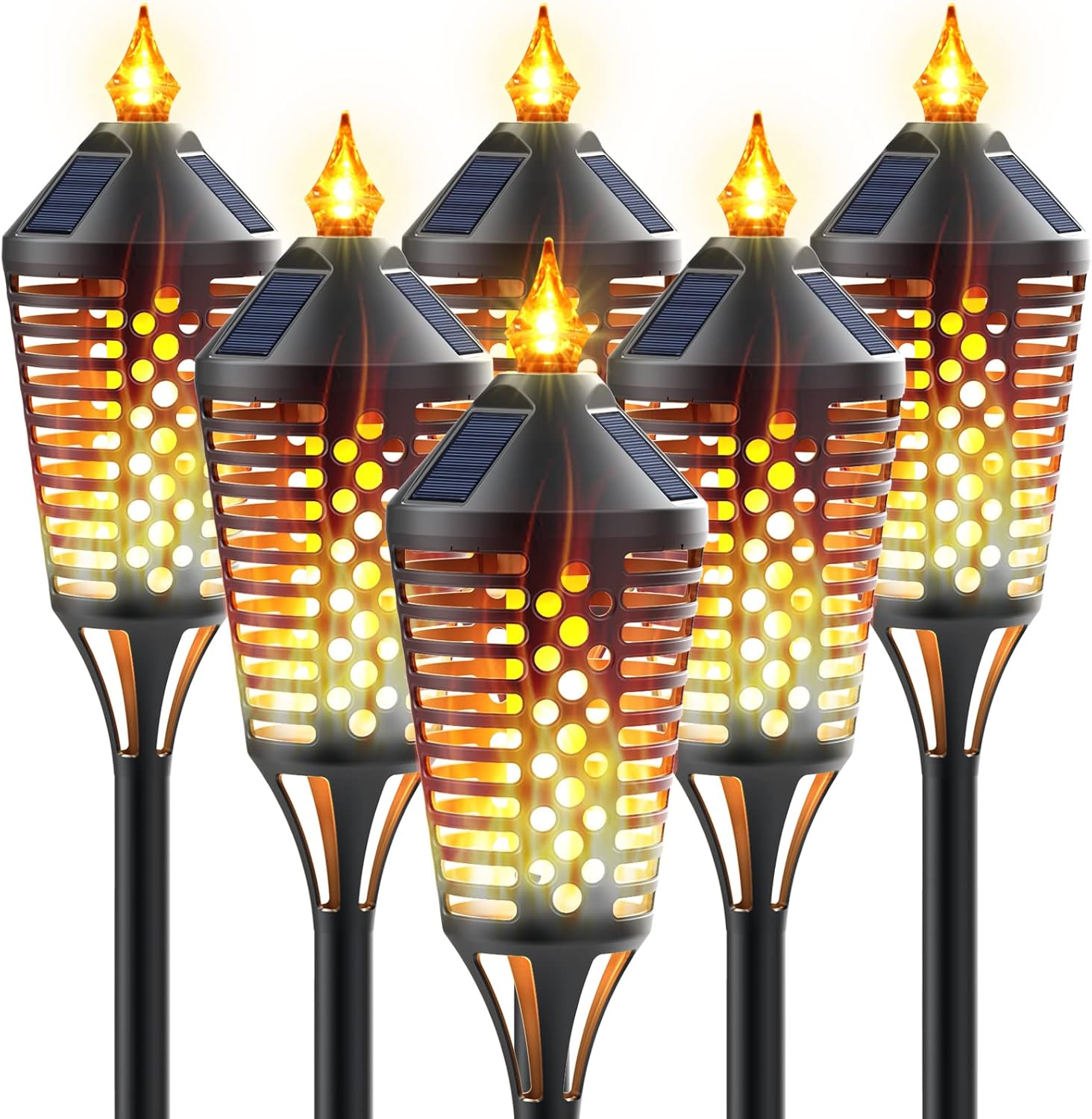 40 Outdoor Waterproof Solar Torch Lights, 6 Pack K5312