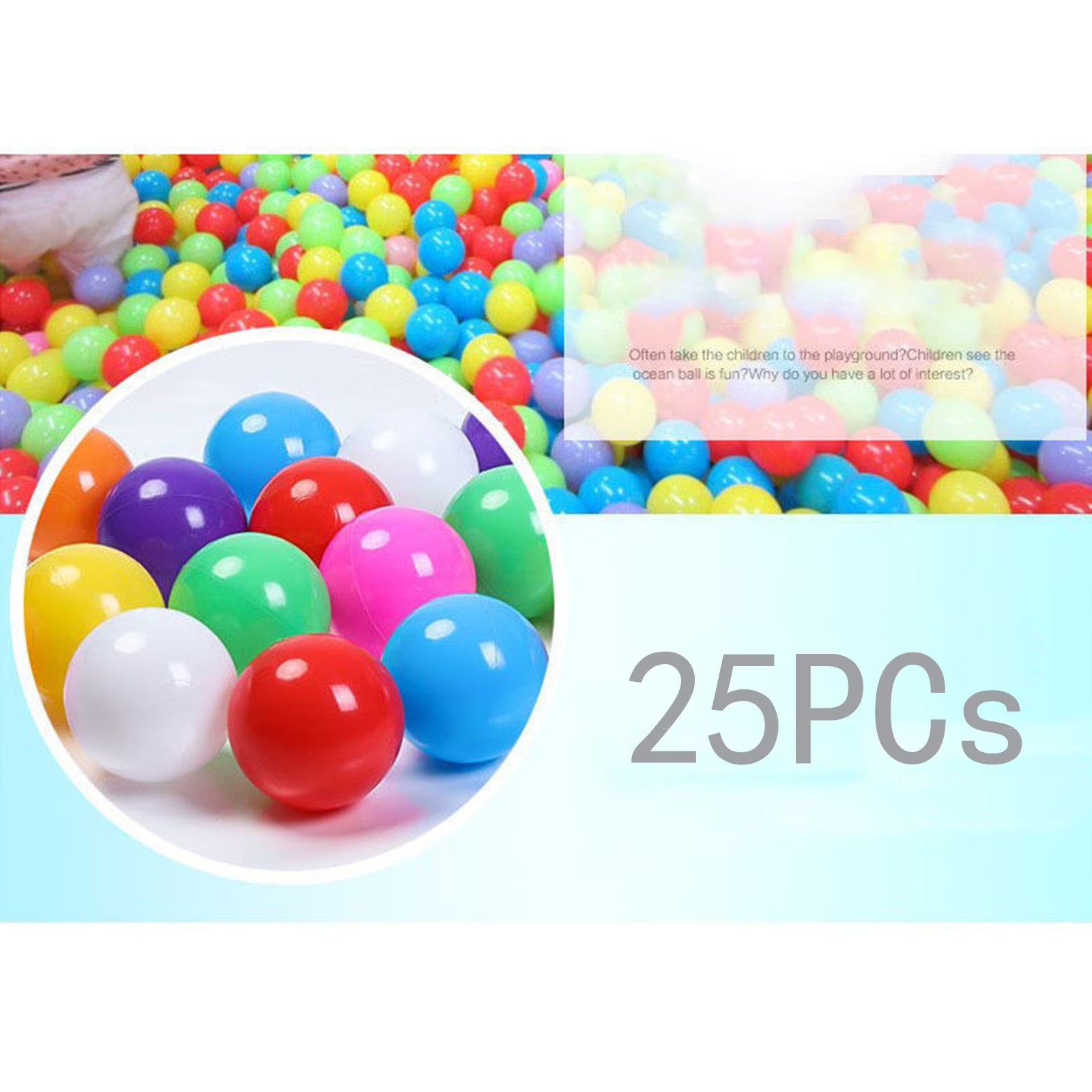 50PCS 5.5cm Colorful Soft Plastic Ocean Balls V5698