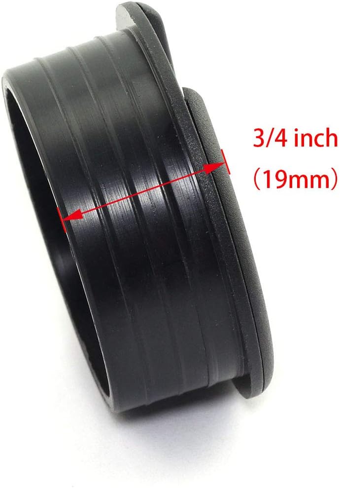 Black 2pcs 1-3/4 inch Desk Wire Cord Cable Grommets Hole Cover Plastic U443