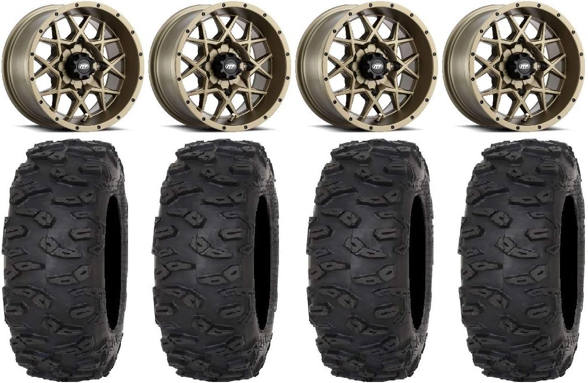Bronze 14 Wheels 30 Tires 4x156 Bolt Pattern 12mmx1.25 Lug kit H8299