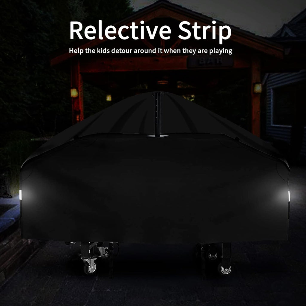Black 600D Waterproof Griddle Cover with Support Pole K368744