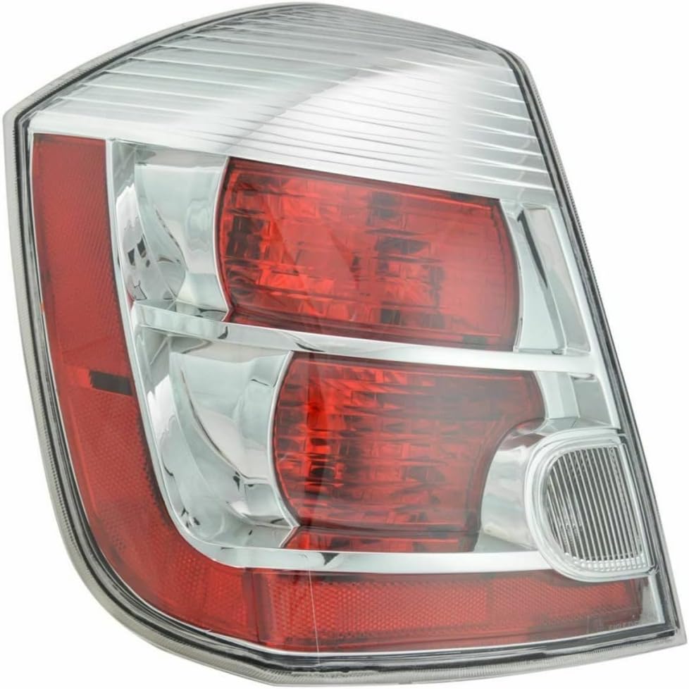Passenger Side Rear Tail Light for Nissan Sentra 2007-2009 Chrome Housing Pack of 2 V26559