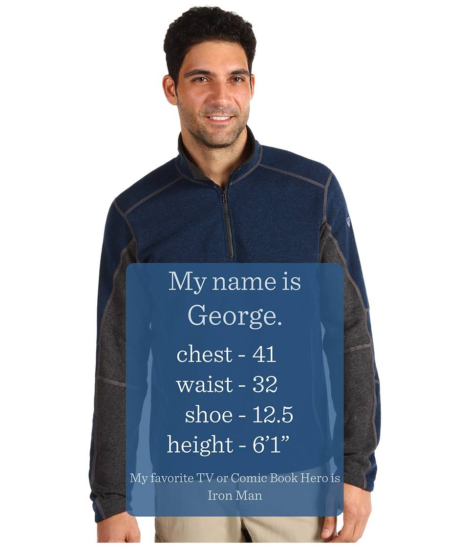Men's 1/4 Zip Navy / Steel P55799