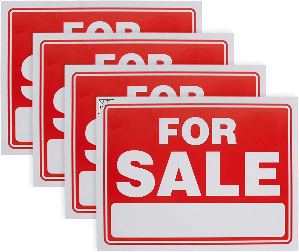 9" X 12" Clear Car Sign (8 Pack) J949