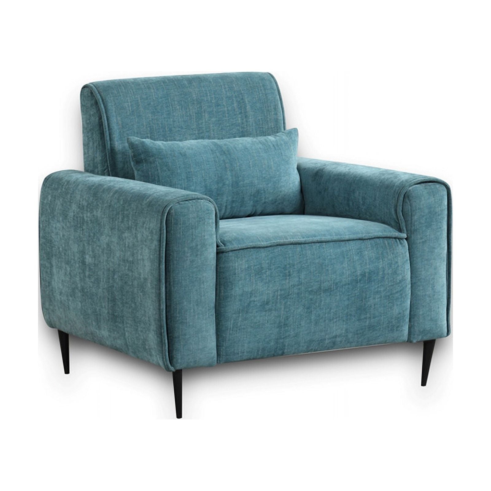 Blue Chenille Sofa Loveseat Chair Set D1212